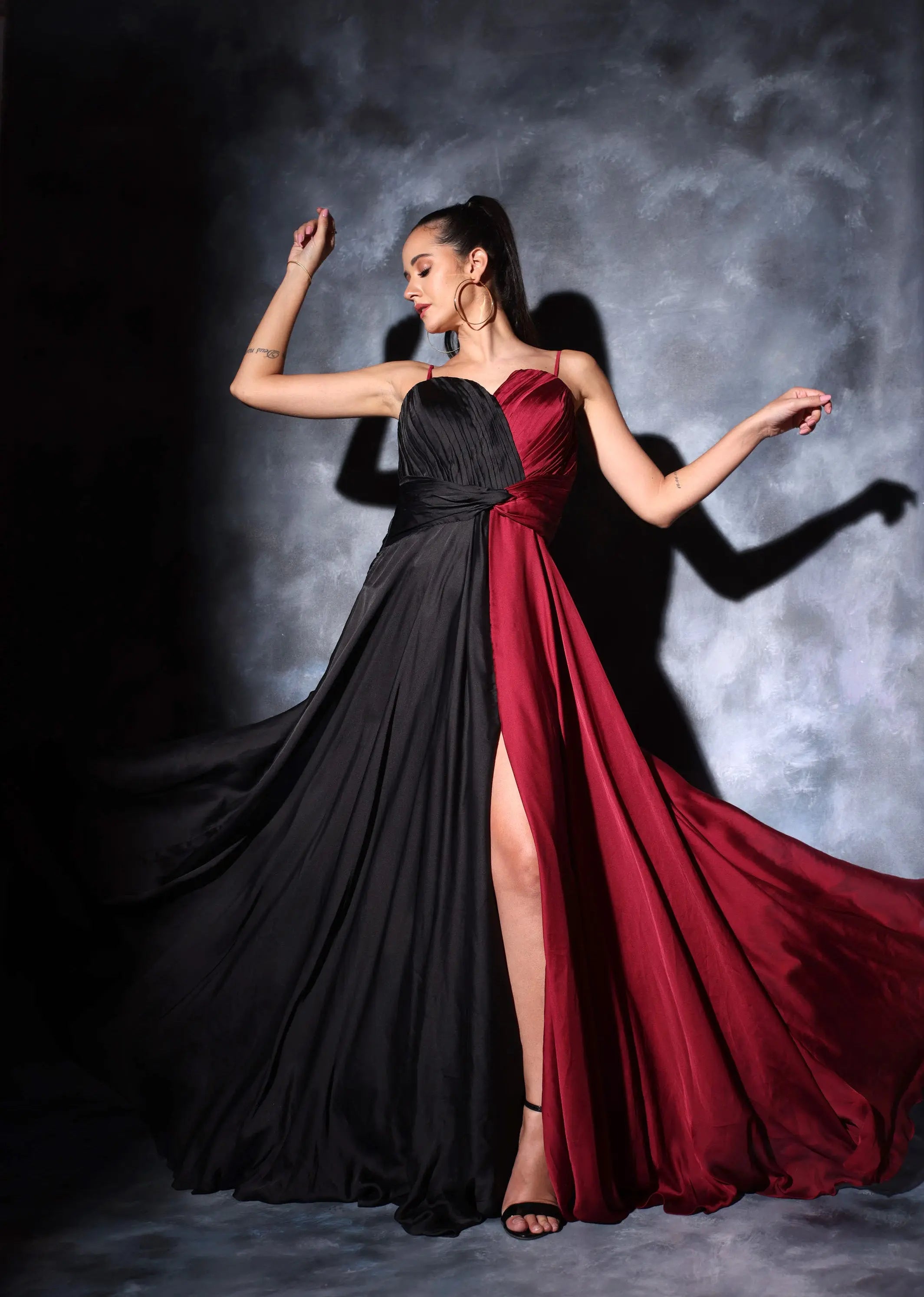 Buy MIROSHA FASHION Designer Velvet Gown For Women(Black_XXL) at Amazon.in